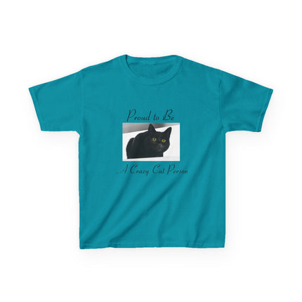 Proud Cat Person Kids Tee – Fun Cotton T-Shirt for Young Cat Lovers