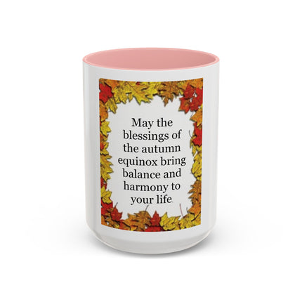 Autumn Equinox Coffee Mug – "May the blessings of the autumn equinox bring balance and harmony to your life"