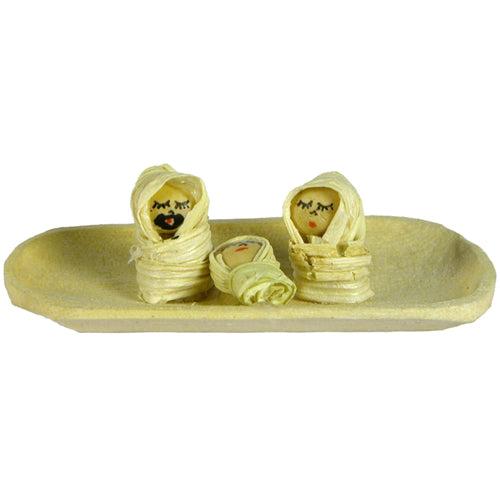 Miniature Balsa Wood Nativity from Ecuador-1