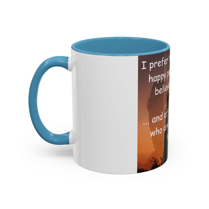 Believers of Happy Moments Mug – 11oz Accent Cup with Magic Quote