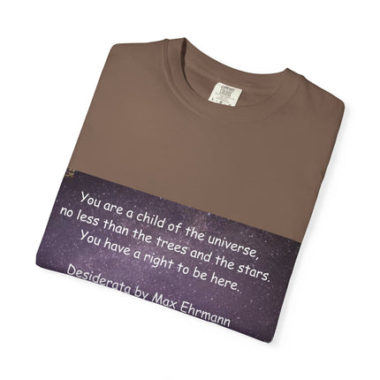 Unisex Inspirational T-Shirt - "You Are a Child of the Universe" Design