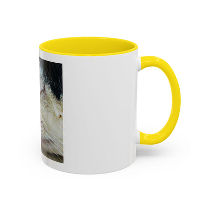 Cat & Butterfly Coffee Mug with 'Life is Short' Inspirational Quote (Accent, 11/15oz)