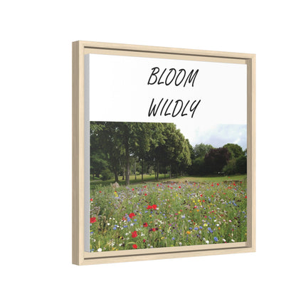 Bloom Wildly Framed Canvas Print — Wildflower Meadow Wall Art