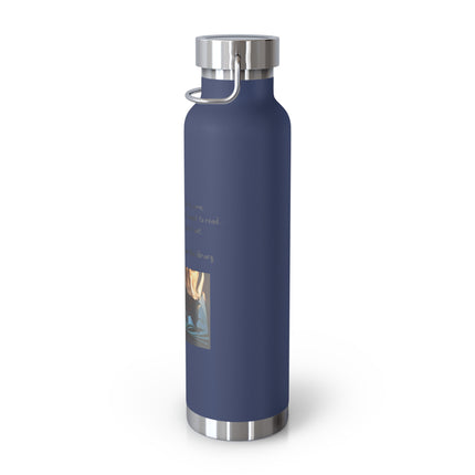22oz Insulated Bottle — "You Don't Have to Check It Out" Burning Books Quote
