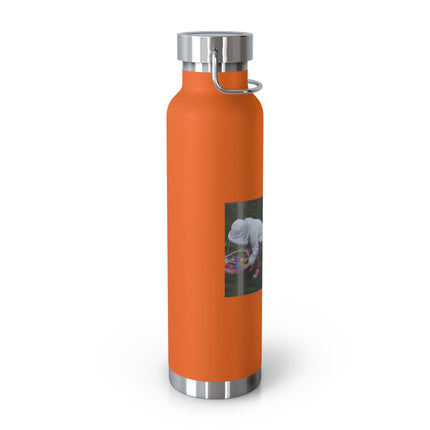 Copper Insulated Water Bottle - 22oz with Easter Design & Humorous Quote