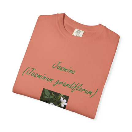Jasmine Flower Unisex Garment-Dyed T-Shirt - The King of Flowers Design