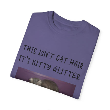 Kitty Glitter T-Shirt – Unisex Cat Lover Tee with Playful Quote