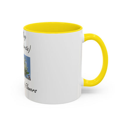 Ylang Ylang Coffee Mug – 11oz “Flower of Flowers” Ceramic Cup