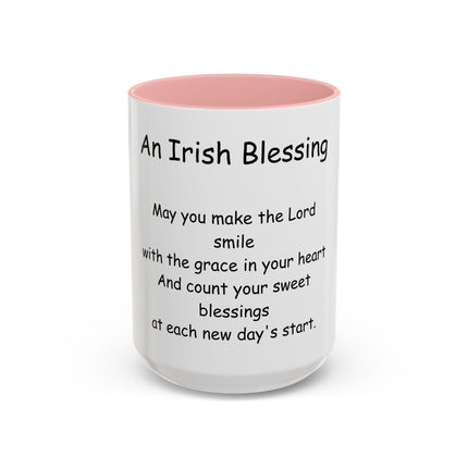 Irish Blessing Coffee Mug — "An Irish Blessing" Inspirational Religious Mug (11/15oz)