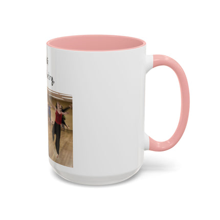 Dancing Is Silent Poetry Accent Coffee Mug — Inspirational Dance Quote Mug