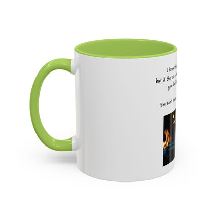 Book Lover Coffee Mug — "You Don’t Have to Burn Down the Library" Accent Mug