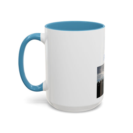 Pray for Peace Accent Coffee Mug — Inspirational Religious Prayer Mug (11/15oz)