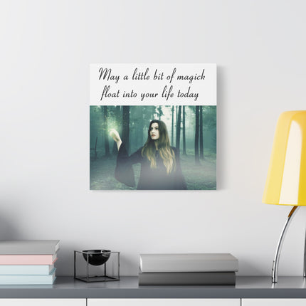 Magick in the Forest Matte Canvas Wall Art — "May a little bit of magick float into your life today"
