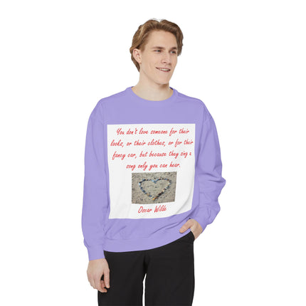 Heartfelt Quote Unisex Sweatshirt - Oscar Wilde Inspiration, Cozy Gift for Loved Ones