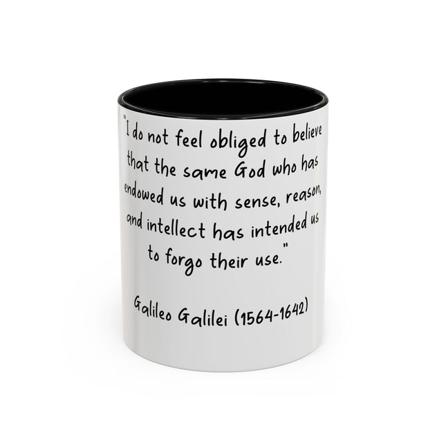 Galileo Quote Mug – 11oz Ceramic Accent Cup for Scholars & Thinkers