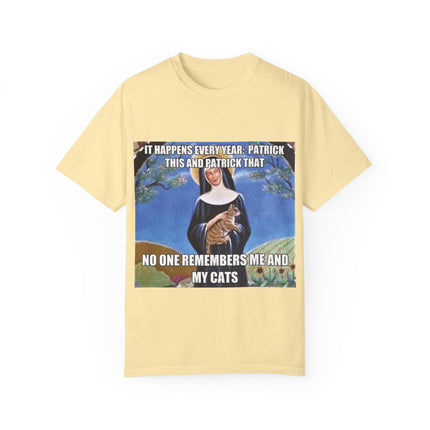 Funny Cat Lover T-Shirt – ‘No One Remembers Me & My Cats’