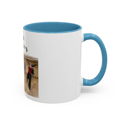 Dancing Is Silent Poetry Accent Coffee Mug — Inspirational Dance Quote Mug