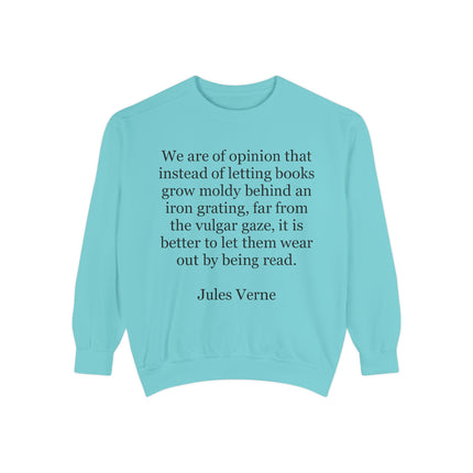 Jules Verne Quote Sweatshirt — Literary Quote Crewneck for Book Lovers