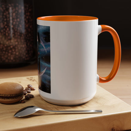 Moonlit Cat Coffee Mug — Whimsical Night Sky Art for Cat Lovers (11/15oz)