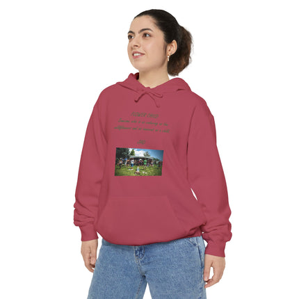 Flower Child Hoodie — 1960s Festival Wildflower Photo Design
