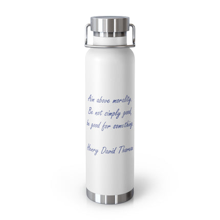 Thoreau Quote Bottle – 22oz Copper Vacuum Insulated | Inspirational