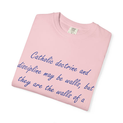 Inspirational Quote Unisex Garment-Dyed T-Shirt - G. K. Chesterton Design