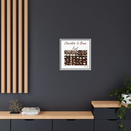 Chocolate Is Brain Fuel Canvas Print