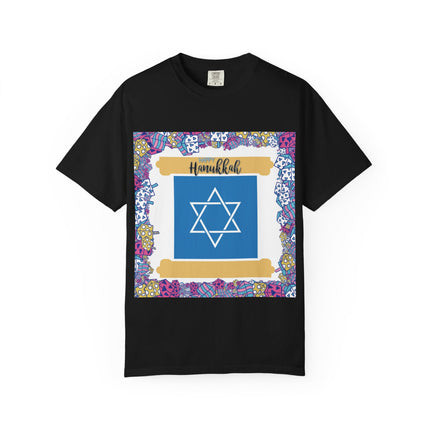 Hanukkah Unisex Garment-Dyed T-Shirt - Celebrate the Festival of Lights