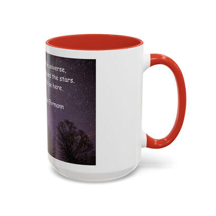Inspirational Starry Night Coffee Mug — "You are a child of the universe" Quote