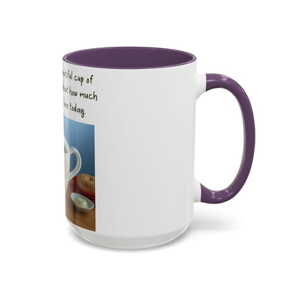 Funny Coffee Mug – “Big, Beautiful Cup” Accent – 15oz