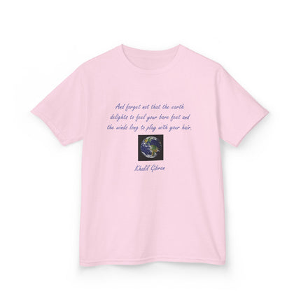 Eco Kids Tee with Khalil Gibran Quote | Earth Day Style