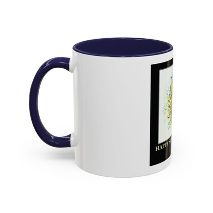 Happy Summer Solstice Coffee Mug — Sun Illustration Accent Mug (11/15oz)
