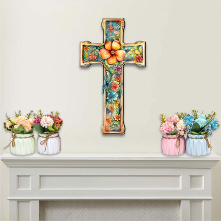 Blossom Cross Holiday Door Decor by G. Debrekht - Easter Spring Decor - 8688165H-1