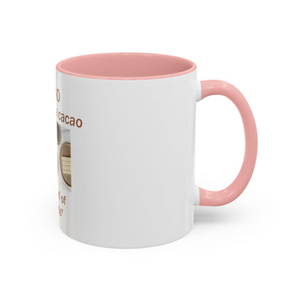 Cacao Coffee Mug – "The Food of the Gods" Botanical Cocoa Illustration (11/15 oz)