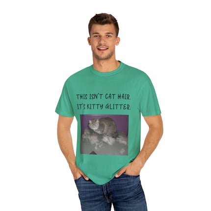 Kitty Glitter T-Shirt – Unisex Cat Lover Tee with Playful Quote