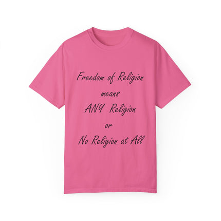 Freedom of Religion Tee – Unisex Statement Shirt for All Beliefs