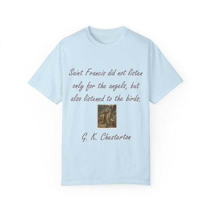 Spiritual Tee – Honoring Saint Francis – Eco-Friendly Unisex