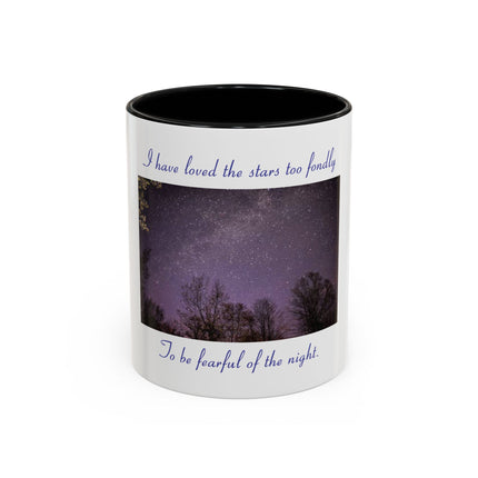 Starry Night Coffee Mug — “I have loved the stars too fondly” Accent Mug