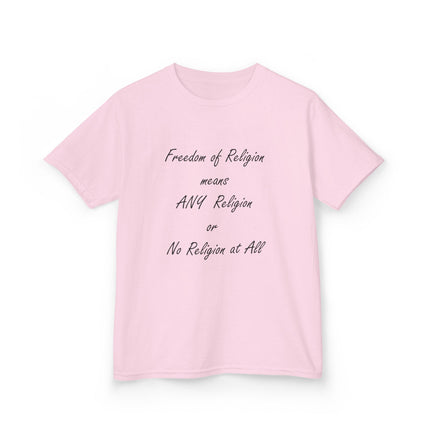 Kids Freedom of Religion Tee – Soft Cotton Statement Shirt for All