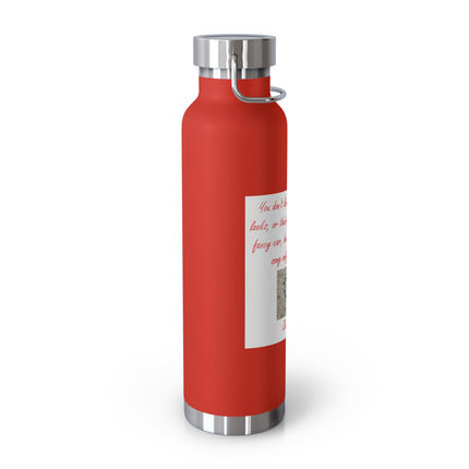 22oz Copper Insulated Bottle – Heart Design Gift Idea