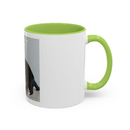 Cat Hug Coffee Mug – "Marriage is an Endless Sleepover" Accent Mug