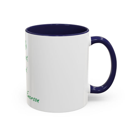Emerson Quote Coffee Mug — “Be silly. Be honest. Be kind.” Accent Ceramic Mug (11/15oz)