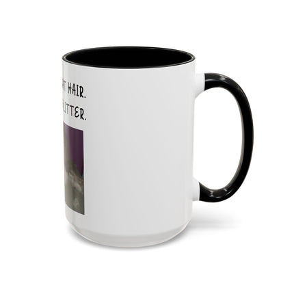 Kitty Glitter Coffee Mug — "This Isn't Cat Hair, It's Kitty Glitter" Accent Mug
