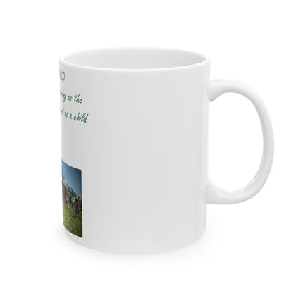 Flower Child Inspirational Ceramic Mug - 11oz - Perfect Gift for Nature Lovers