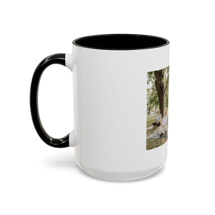 Inspirational Photo Accent Coffee Mug — “Don’t regret growing older. It is a privilege denied to many.”