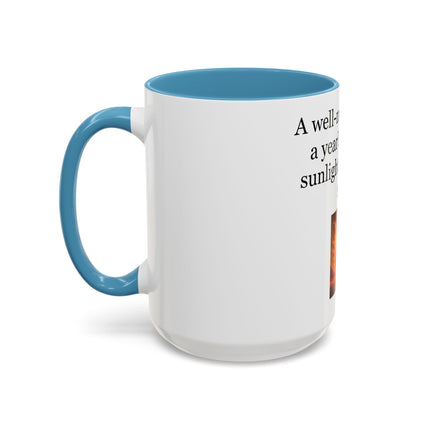 Cider Lover Accent Coffee Mug – "A well-made cider is a year’s worth of sunlight in a single sip" (11/15 oz)