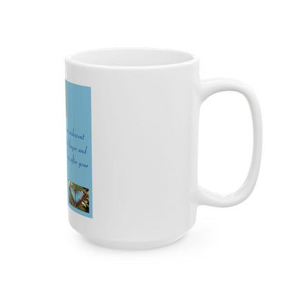 Inspirational Rumi Butterfly Ceramic Mug — "Your acts of kindness..." (11oz & 15oz)
