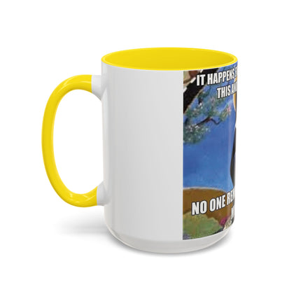 Accent Coffee Mug – Cat & Saint Humor – 15oz Gift Idea