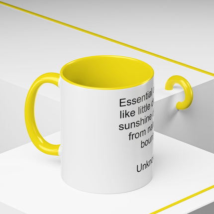 Essential Oils Quote Coffee Mug — “Essential oils are like little drops of sunshine...”