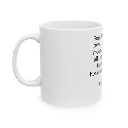 Victor Hugo Quote Ceramic Mug — Inspirational Literary Coffee Mug (11oz & 15oz)